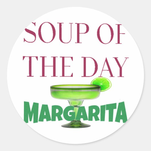 Sticker Rond Pour la margarita (Devant)