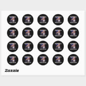 Sticker Rond Pour la paix (Feuille)