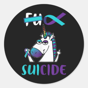 Sticker Rond Pour la prévention du suicide Sensibilisation Unic