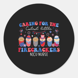 Sticker Rond Pour Les Pétards Les Plus Cuttes Nicu Nurse 4 juil
