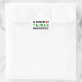 Sticker Rond Pour l'indépendance de Taïwan (Sac)