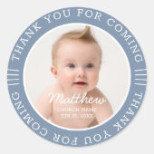 Sticker Rond Pour Lui Saint Merci Baptême Pour Venir Photo (Devant)