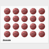 Sticker Rond Pour ma Saint Valentin (Feuille)
