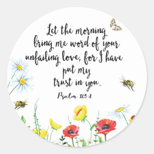 Sticker Rond Pour moi ai mis ma confiance dans vous