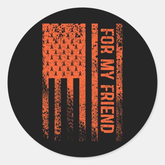 Sticker Rond Pour mon ami RSD RCPS Sensibilisation (Devant)