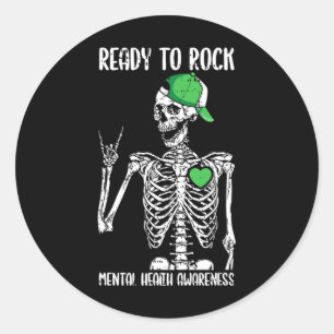 Sticker Rond Pour Renforcer La Sensibilisation À La Santé Menta