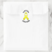 Sticker rond pour survivante Sarcoma (Sac)