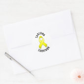 Sticker rond pour survivante Sarcoma (Enveloppe)
