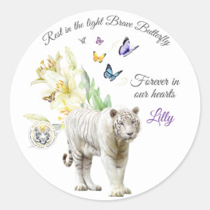 Sticker Rond Pour toujours dans nos coeurs.