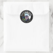 Sticker Rond Pour toujours dans nos coeurs Photo souvenir (Sac)