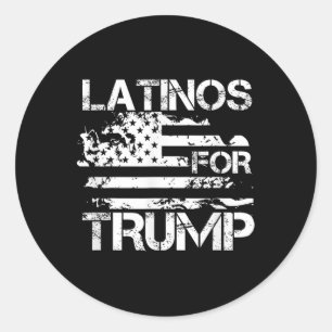 Sticker Rond Pour Trump 2024 Élections Conservatrices Drôle Usa