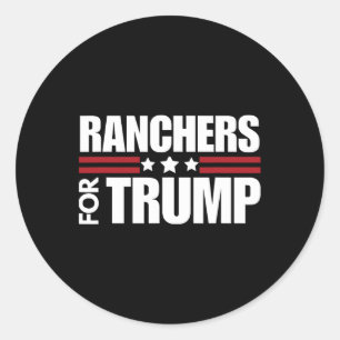 Sticker Rond Pour Trump 2024 Élections Conservatrices Républica