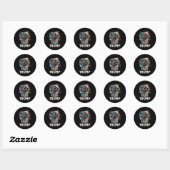 Sticker Rond Pour Trump 2024 Motorcycle Patriotic American Drap (Feuille)
