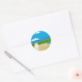 Sticker Rond Pour une journée (Enveloppe)
