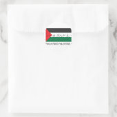 Sticker Rond Pour une palestine libre ! (Sac)
