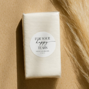 Sticker Rond Pour votre pack de tissus Mariage de bonnes larmes