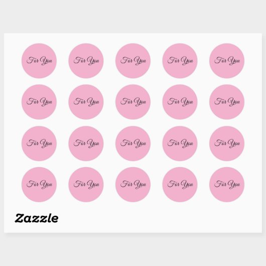 Sticker Rond pour vous (Feuille)
