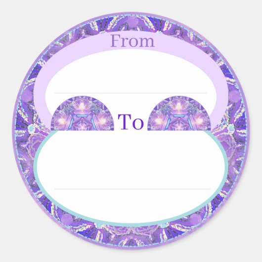 Sticker Rond Pourpre W1 (Devant)