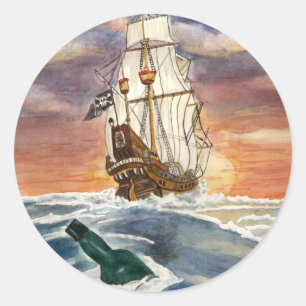 Sticker Rond Pourquoi le rhum est-il parti ?