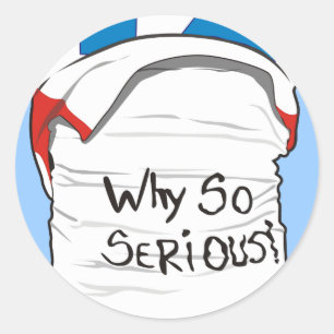 STICKER ROND POURQUOI SI GRAVE