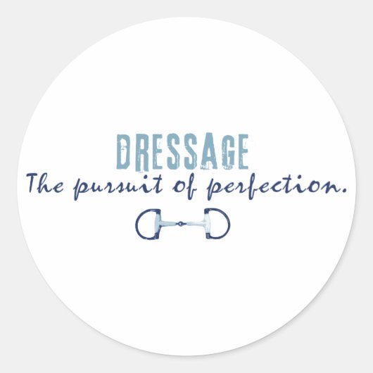 Sticker Rond Poursuite de la perfection (Devant)