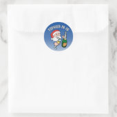 Sticker Rond Poursuite-ho-ho (Sac)