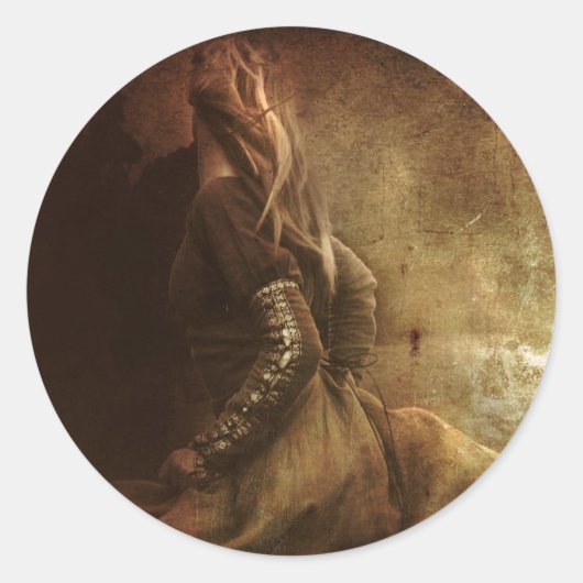 Sticker Rond Poursuivie par la gloire (Devant)