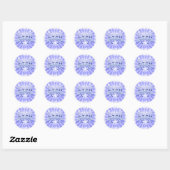 STICKER ROND POUSSER (Feuille)