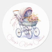Sticker Rond Poussette Pretty Baby (Devant)