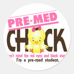Sticker Rond Poussin 2 de prépa de médicine