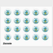 Sticker Rond Poussin #7 de violon (Feuille)