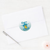 Sticker Rond Poussin #7 d'opéra (Enveloppe)