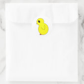Sticker Rond Poussin de Pâques (Sac)