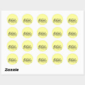 Sticker Rond poussins (Feuille)