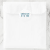 Sticker Rond Poussins Me Creuser T-shirt Baby Tee (Sac)