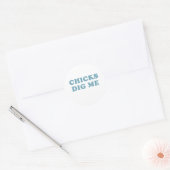 Sticker Rond Poussins Me Creuser T-shirt Baby Tee (Enveloppe)