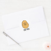 Sticker Rond Pout-tato Funny Potato Pun (Enveloppe)