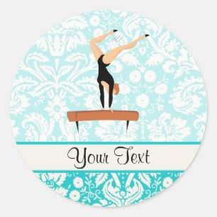 Sticker Rond Poutre de balance de gymnastique