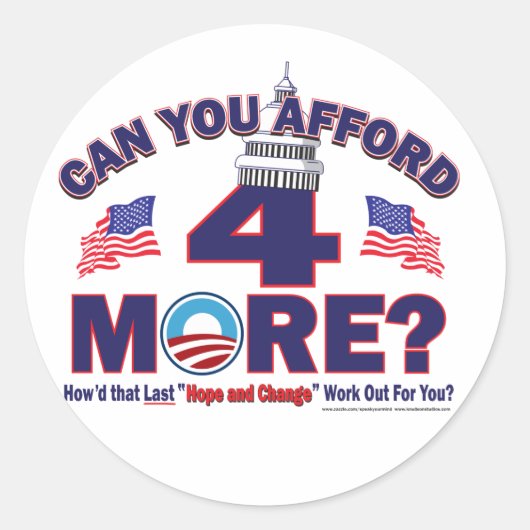 Sticker Rond Pouvez-Vous Acheter 4 Plus (Devant)