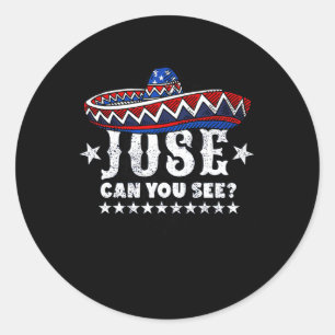 Sticker Rond Pouvez-Vous Voir 4 juillet
