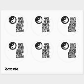 Sticker Rond Pouvoir dans les réponses sans question (Feuille)