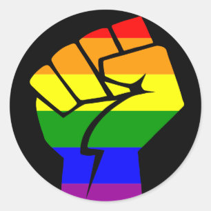 Sticker Rond Pouvoir LGBT