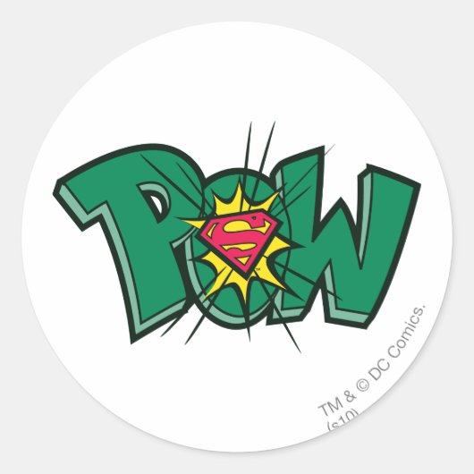 Sticker Rond Pow (Devant)