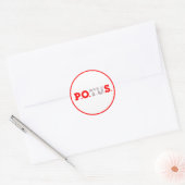 Sticker Rond PPOS Stick'em Red Alert Ringer (Enveloppe)
