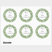 Sticker Rond prairie victorienne (Feuille)