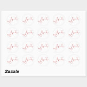 Sticker Rond Pramiracetam Structure chimique (Feuille)
