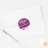 Sticker Rond Pray for Bollywood (Enveloppe)