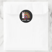 Sticker Rond Pré K No Prob Llama Professeur Arc En Arc Arc En A (Sac)