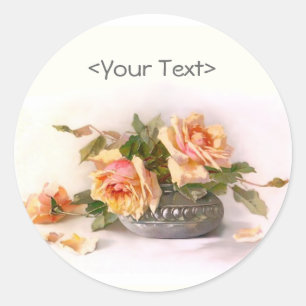 Sticker Rond Prêchez toujours la vie rose