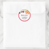Sticker Rond Premier anniversaire de Berry (Sac)